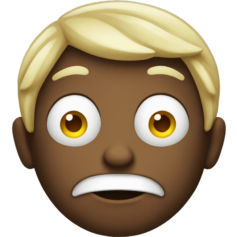 A sour-faced emoji emoji