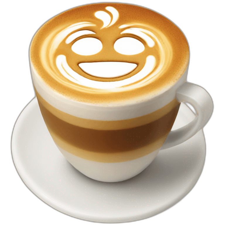 latte art emoji