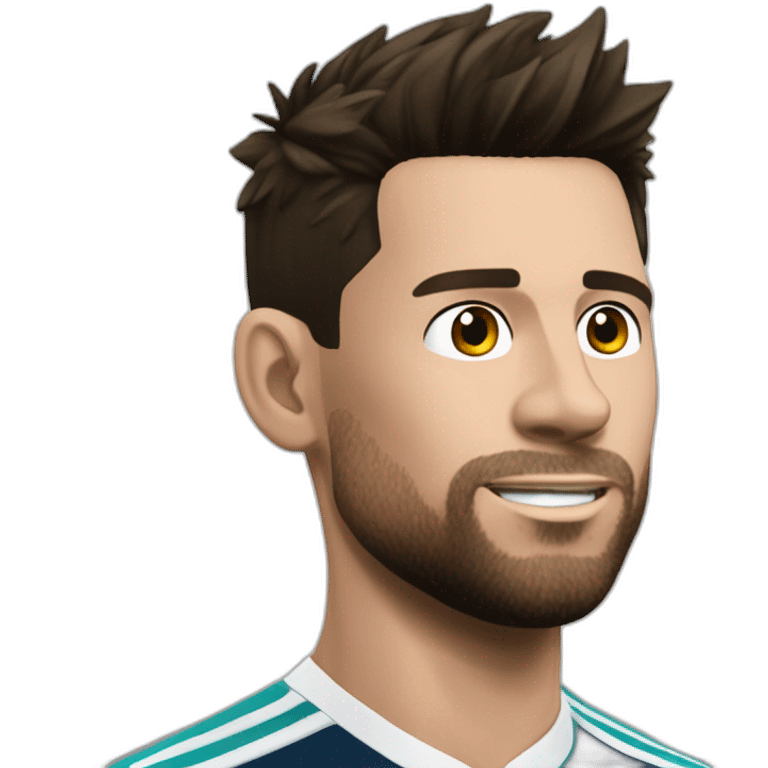 Ronaldo qui frappe Messi emoji