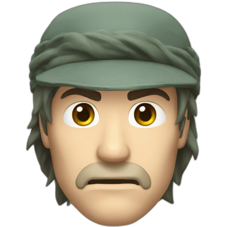 Solid snake face emoji