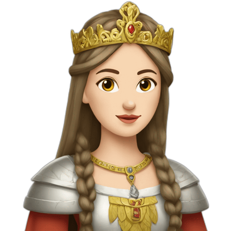 The beautiful but determined and strong-willed Princess Olga is the ruler of Rus-Ukraine in the 10th century emoji