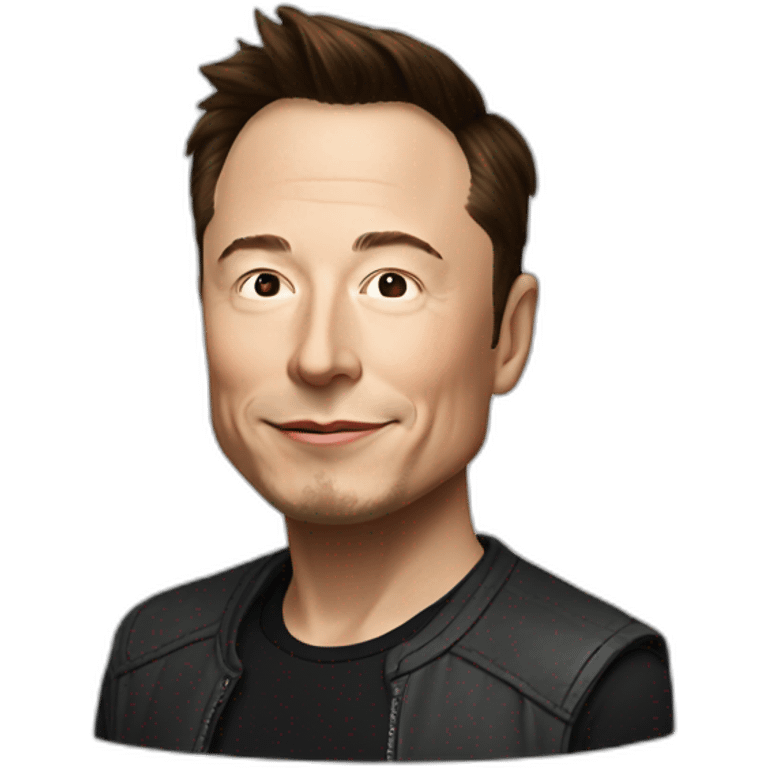 Elon Musk left emoji