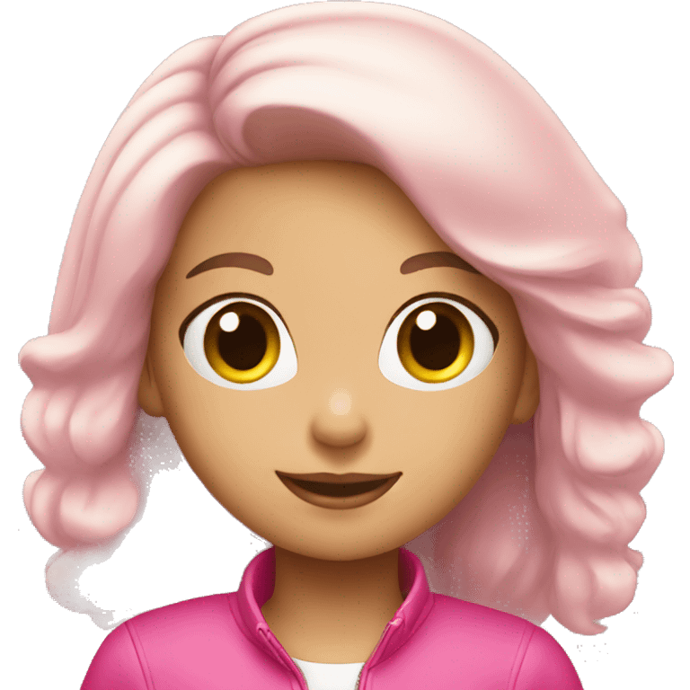 girl in pink porsche emoji