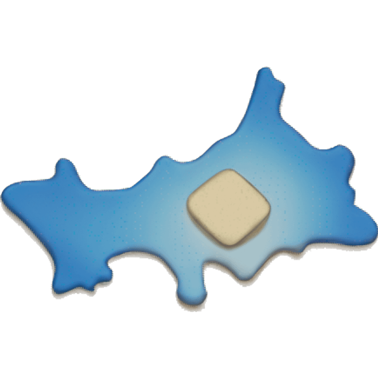 Point de map bleu emoji