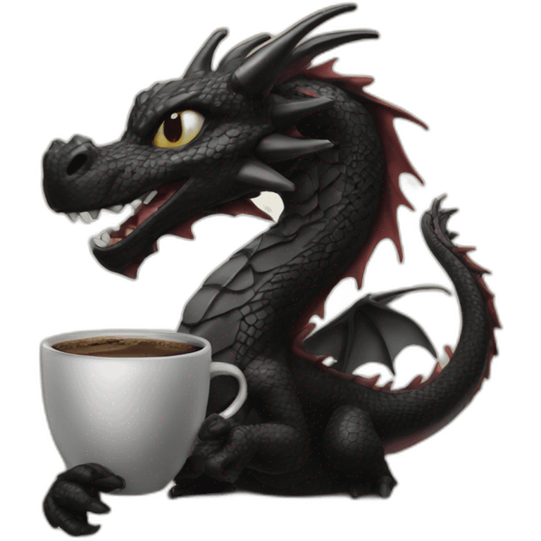 black dragon coffee emoji