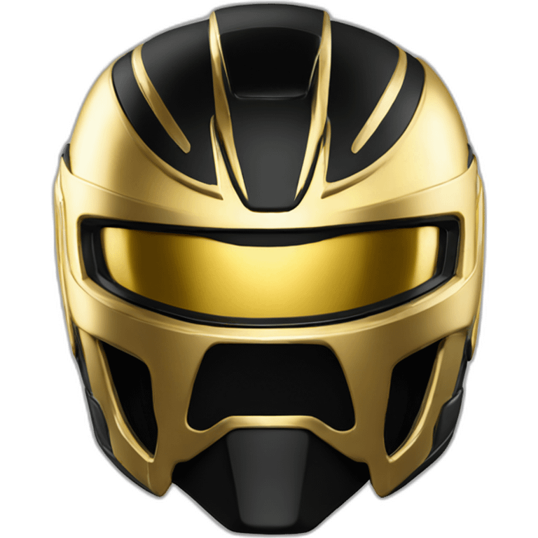 power ranger gold black helmet cool ultimate emoji