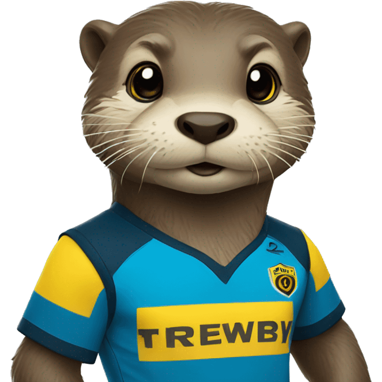 Otter in dortmund shirt emoji