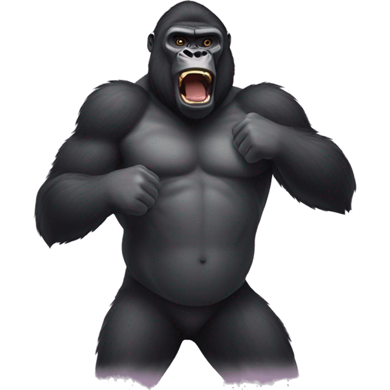 Gorilla beating his chest  emoji