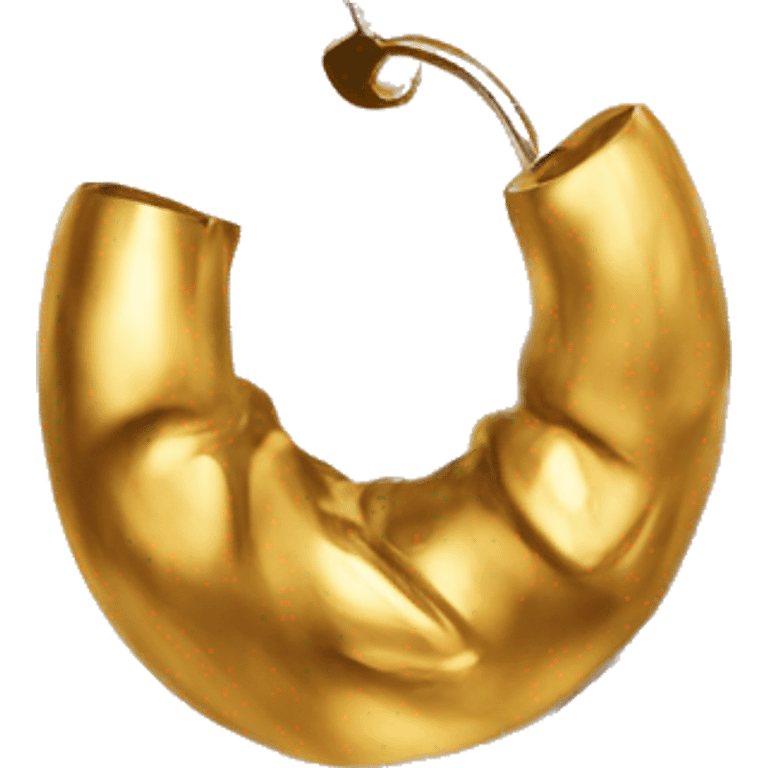 chunky gold hoop earrings emoji