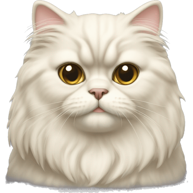 cream persian cat  emoji