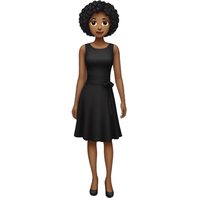 Black dress short emoji