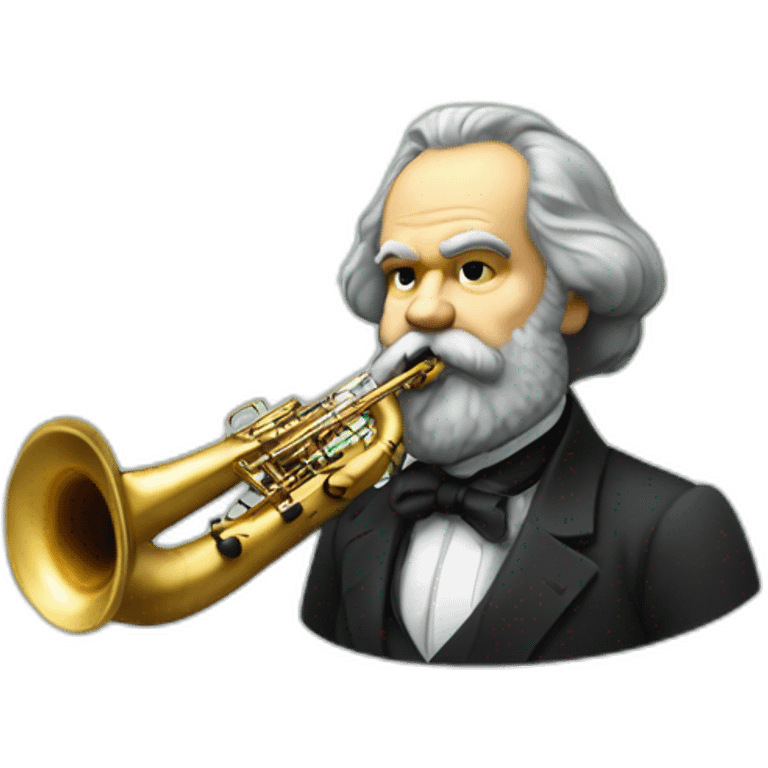 karl marx plays a sax emoji