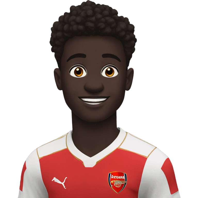 Bukayo saka on arsenal emoji