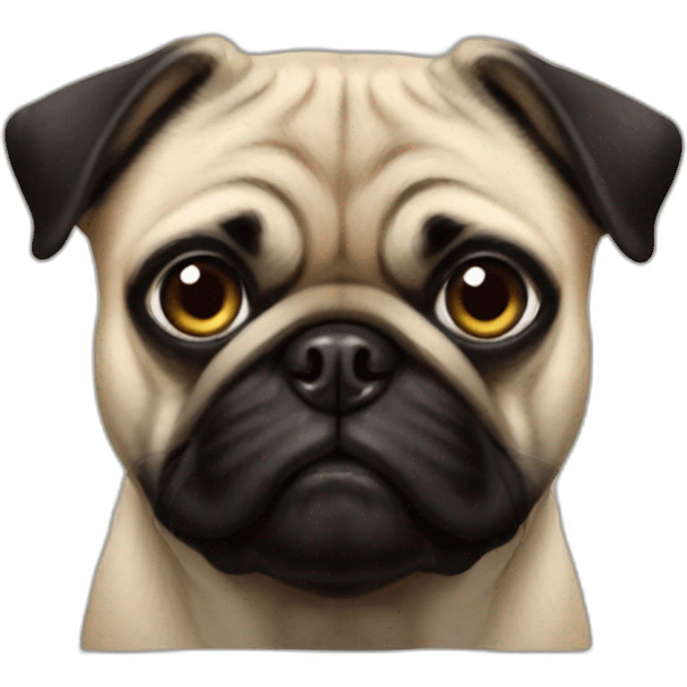 macron as a pug emoji