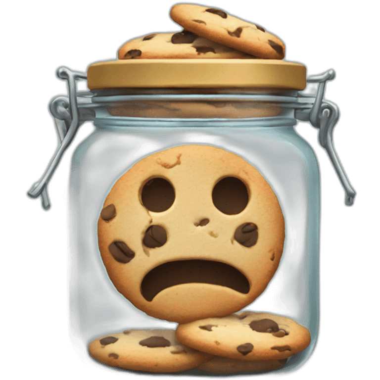 cookie inside a locked up jar emoji