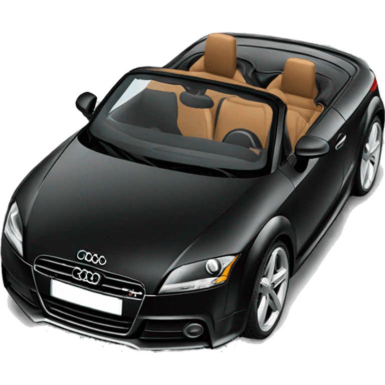 black audi tt convertible  emoji