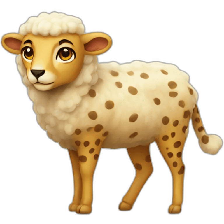 cheetah-sheep emoji