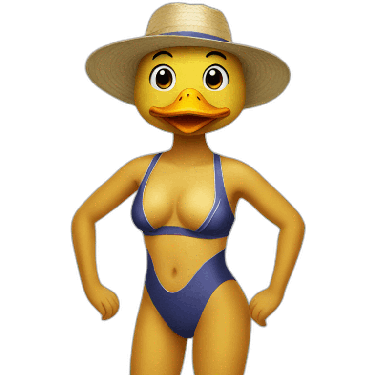 general duck in swim suit emoji