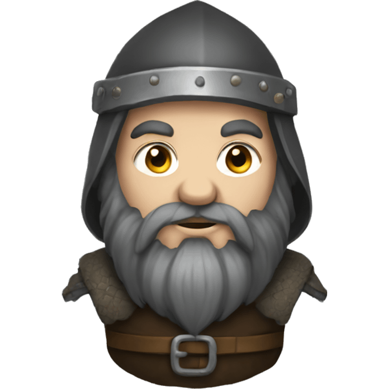 dark haired medieval dwarf emoji