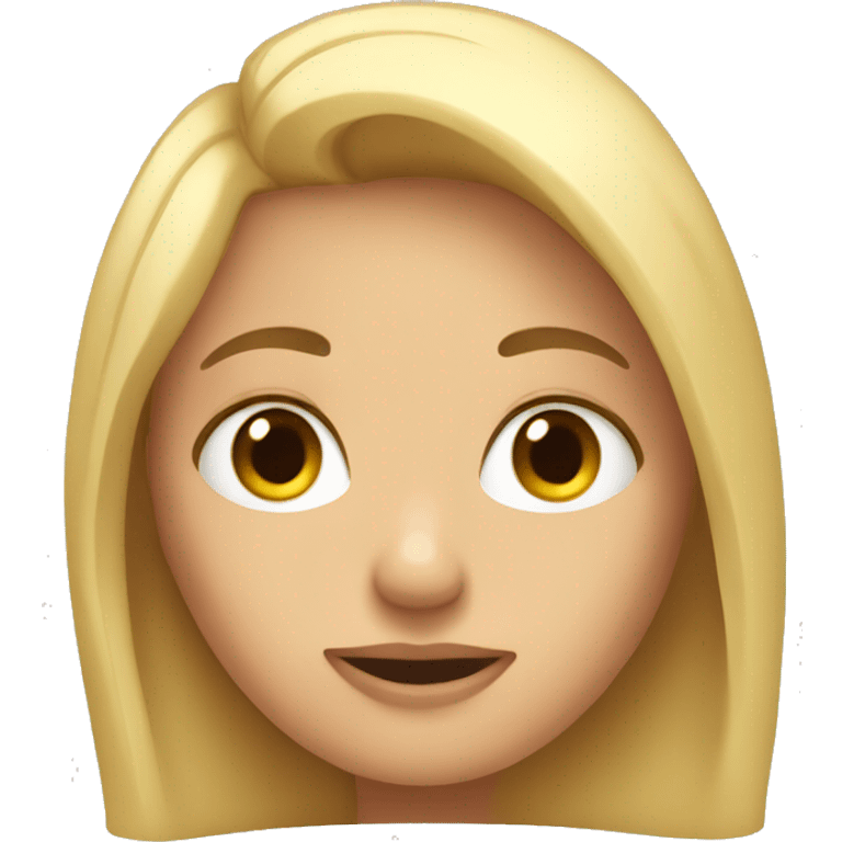 una rubia  emoji