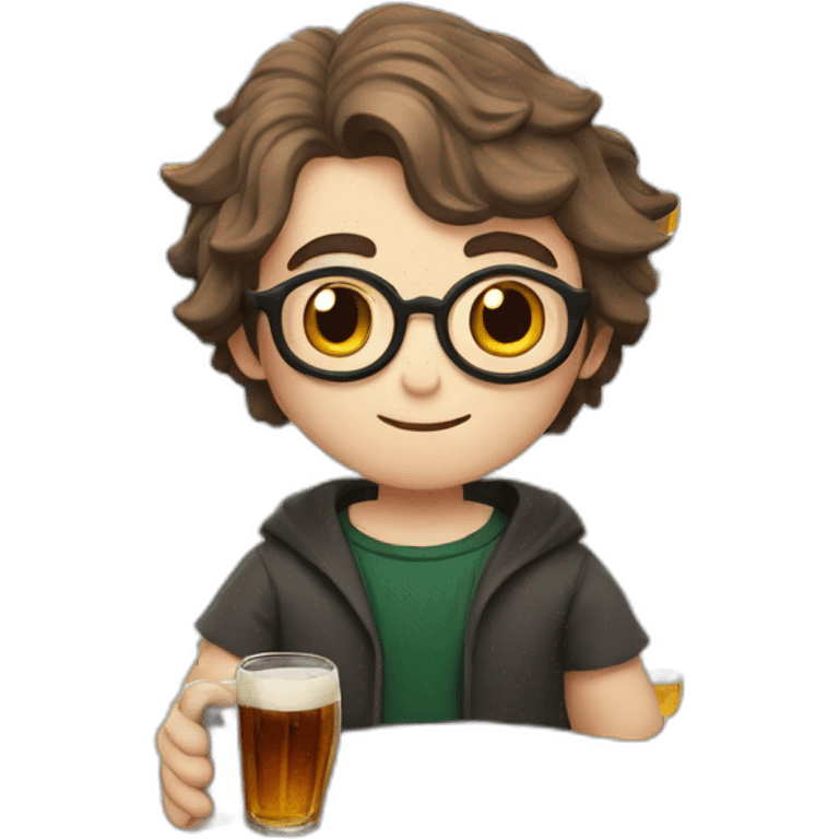 Harry Potter qui boit une biere emoji