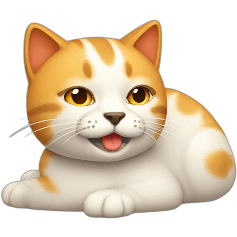 Gato con calor  emoji