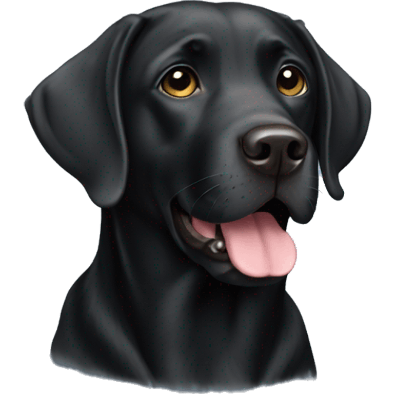 Black Labrador  emoji