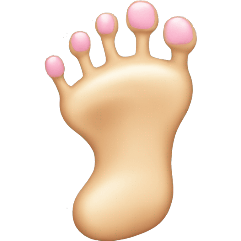 Foot with six toes emoji