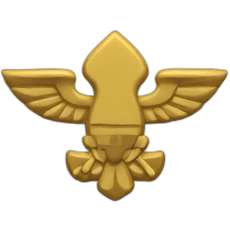 white scout emblem emoji