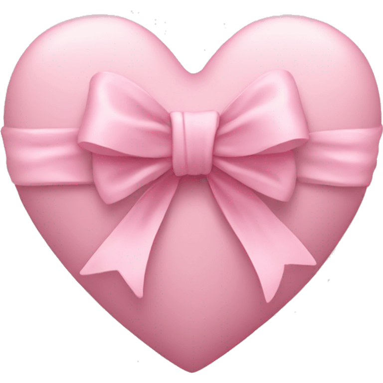 Light Pink heart wrapped with a bow  emoji