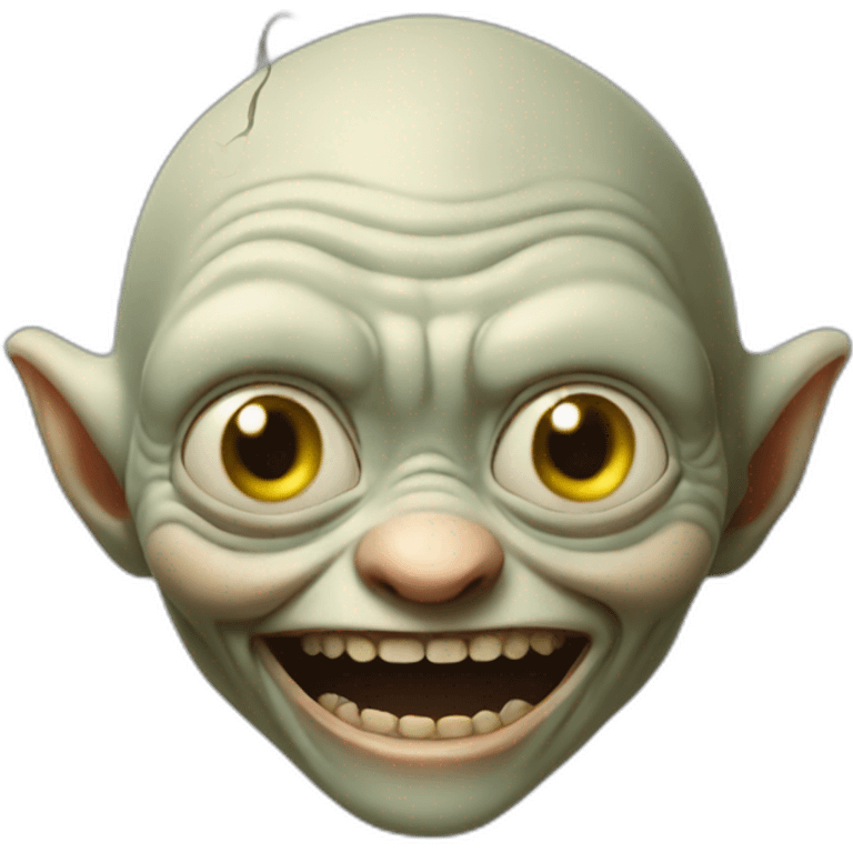 gollum smile emoji