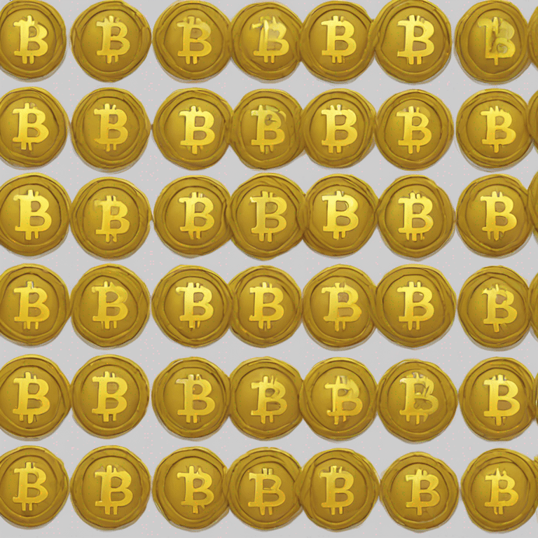 uma moeda do bitcoin emoji