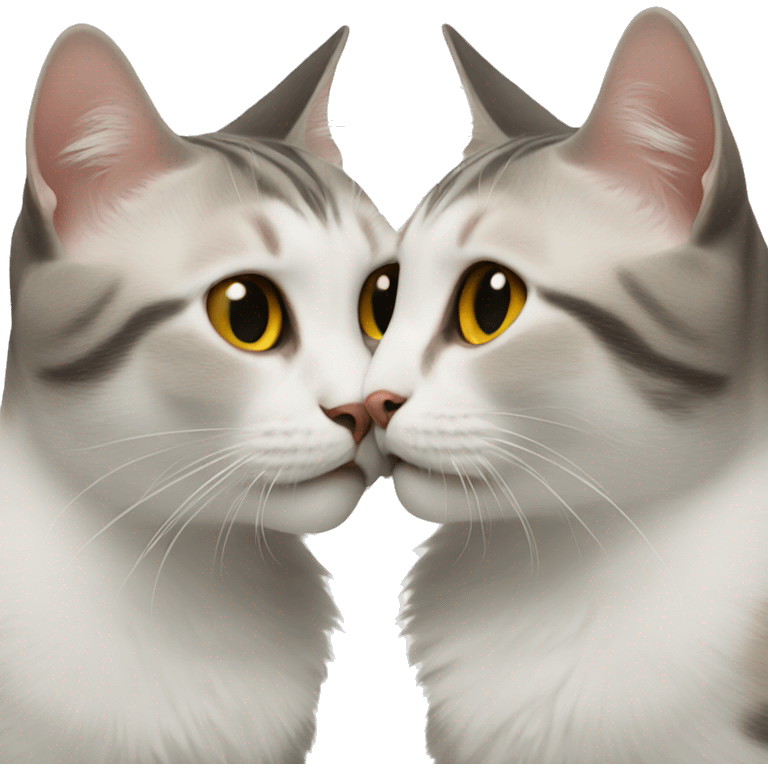 Kissing cats emoji