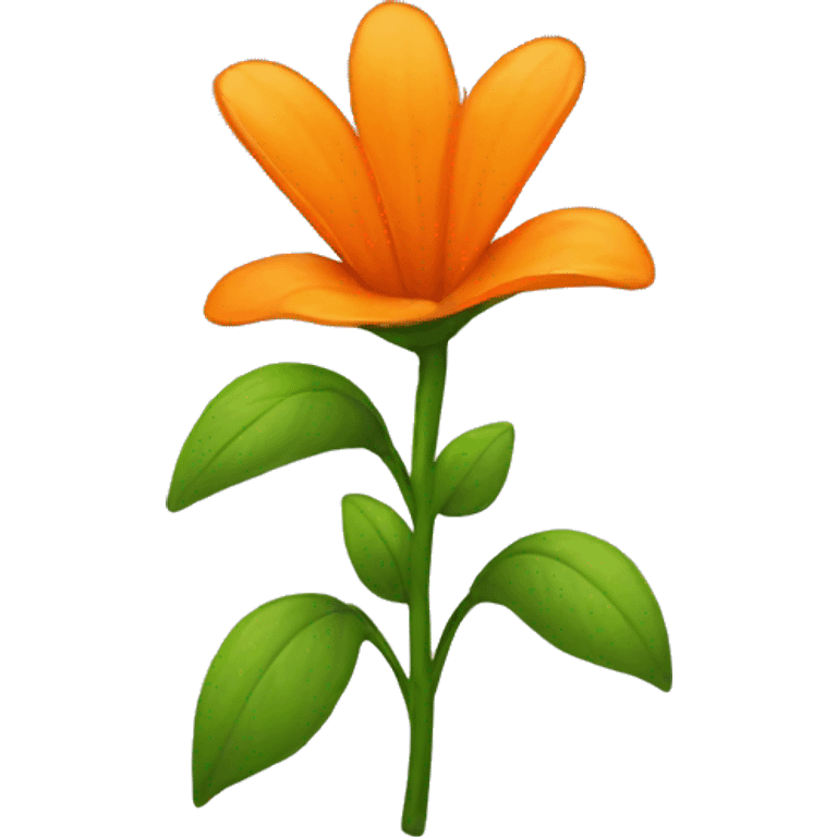 Orange flower emoji