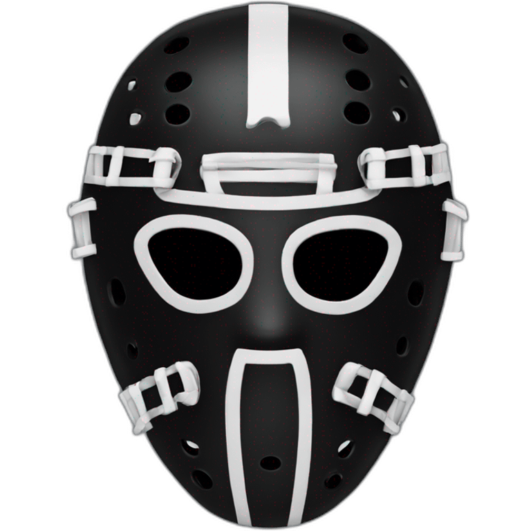 Black hockey mask  emoji