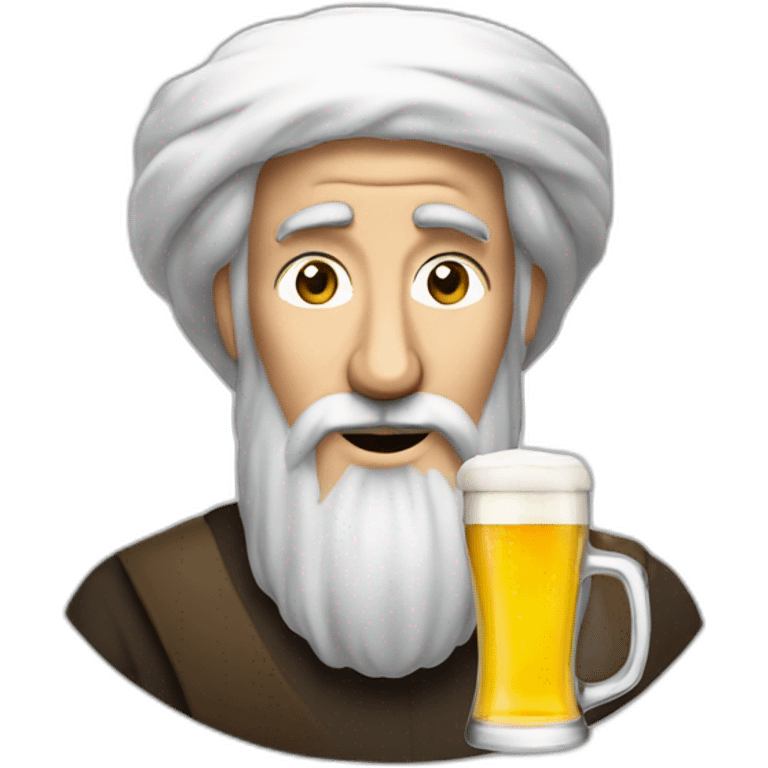 Ben Laden avec une biere emoji