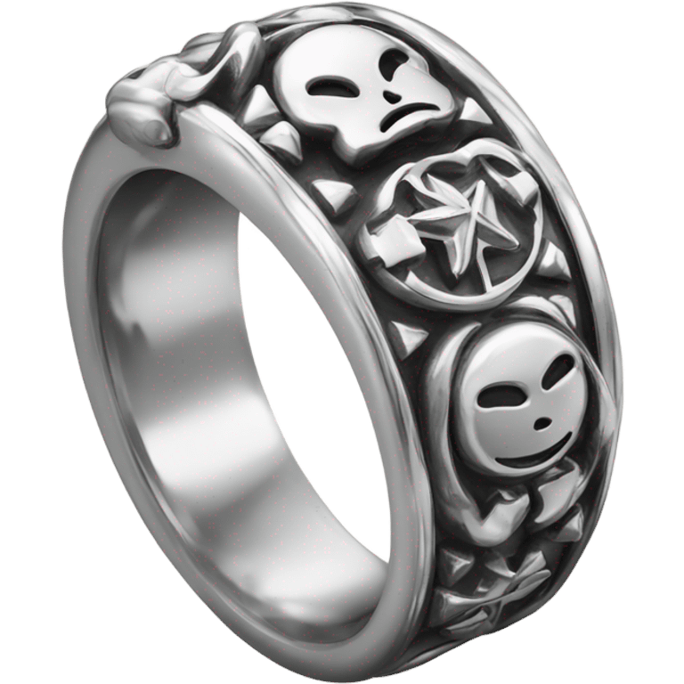 chrome hearts ring emoji