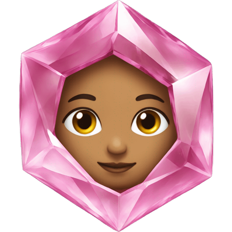 Pink cristal emoji