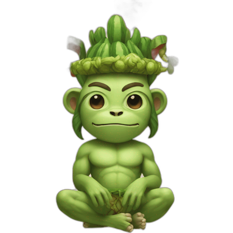 watermelon monkey king emoji