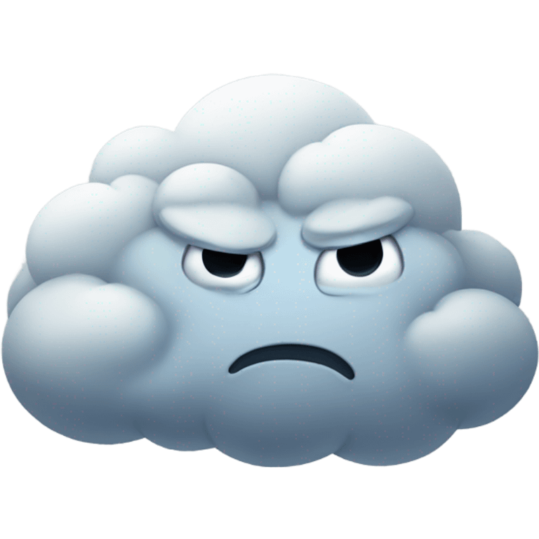 Angry cloud  emoji