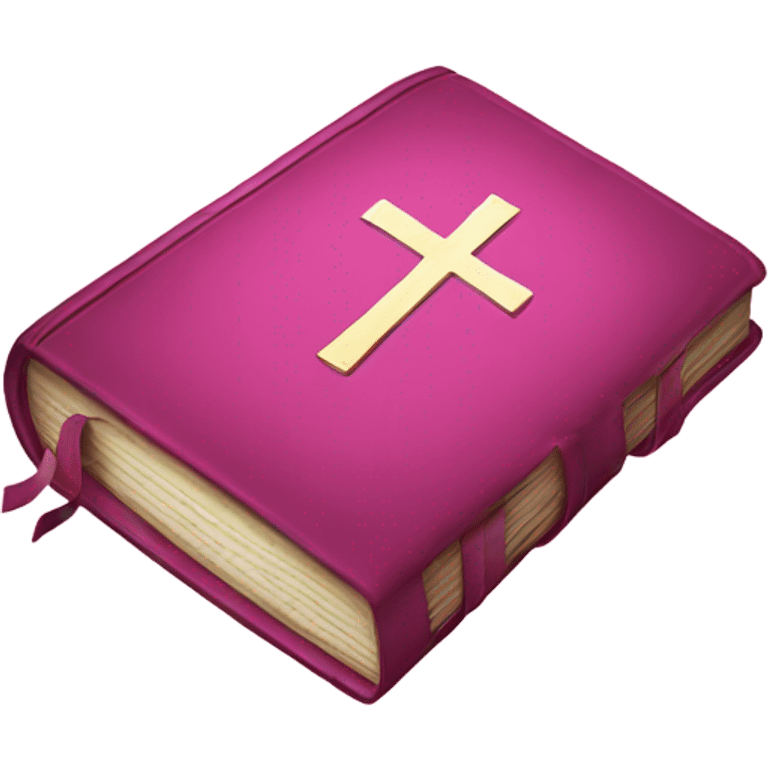 Pink Bible emoji