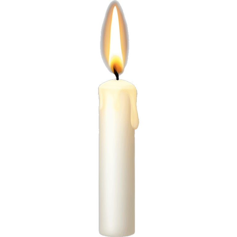 Christmas white  candle emoji