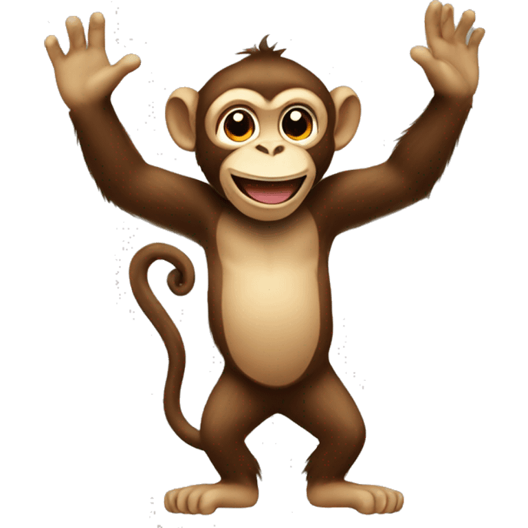 monkey waving   emoji