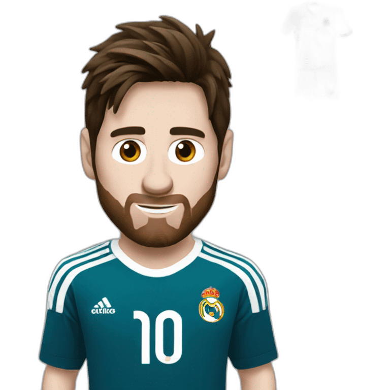 Messi in real madrid emoji