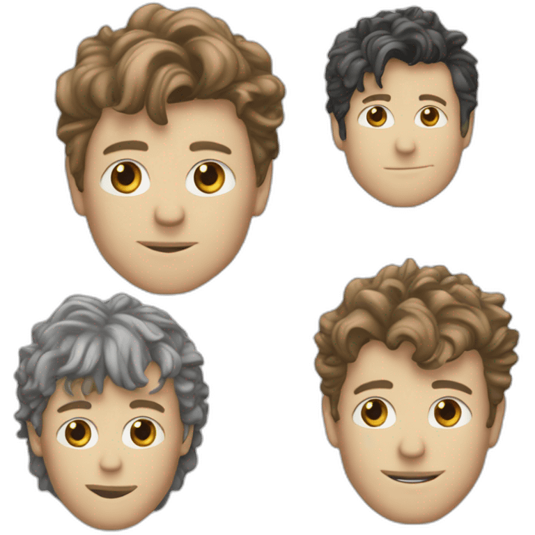 les 3 membres de a-ha emoji