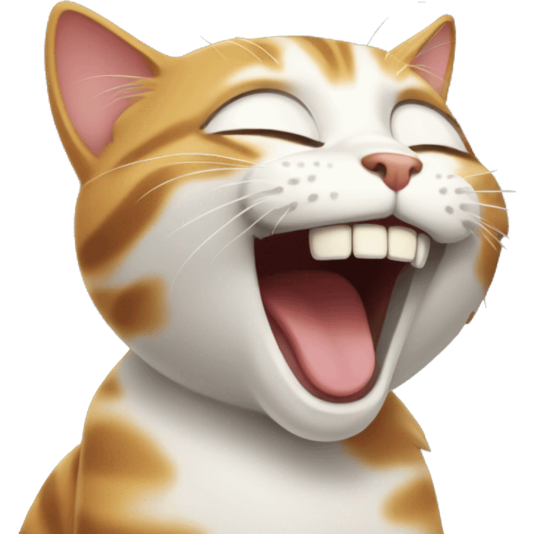 Cat laughing emoji