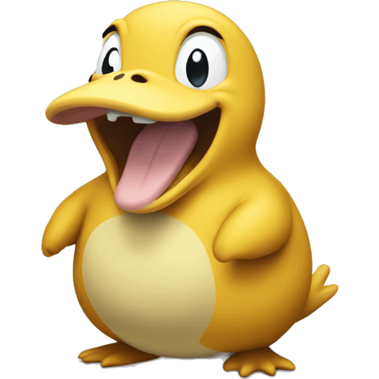 psyduck laughing emoji