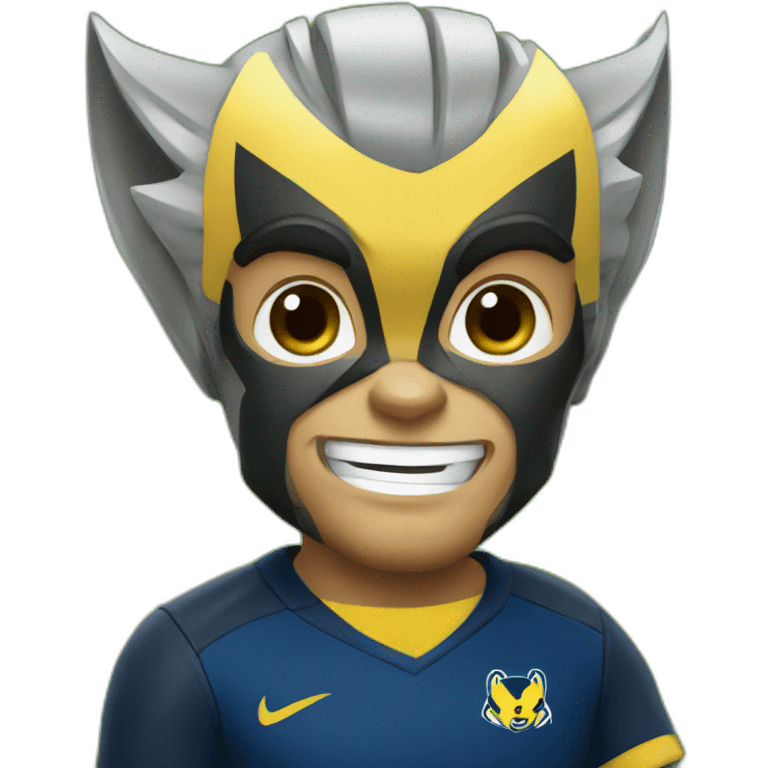 wolverine as soccer player emoji