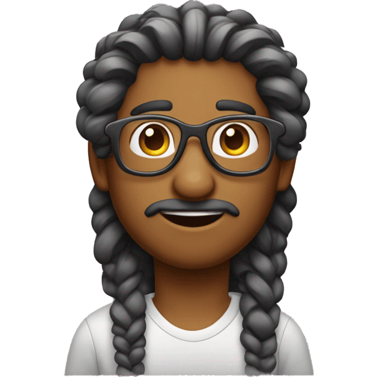 jovem de cabelo raspado de oculos animoji avatars  emoji