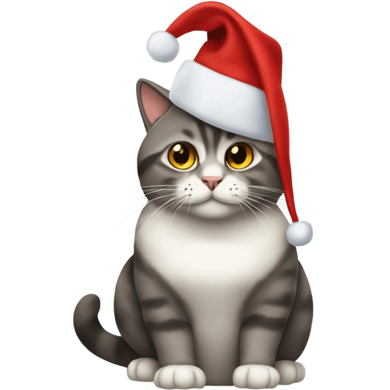 Cat weihnachtsmütze emoji